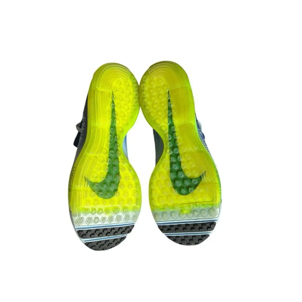 Nike Zoom All Out Flyknit Sneakers Shoes Blue Green 845361-400 Women's Size 8